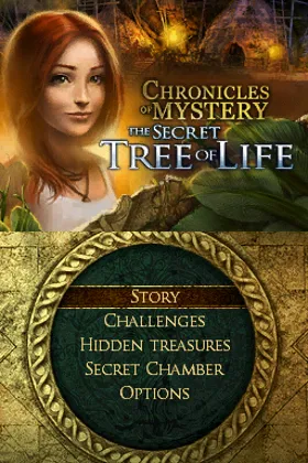 Chronicles of Mystery - The Secret Tree of Life (USA) (En,Fr,Es) (NDSi Enhanced) screen shot title